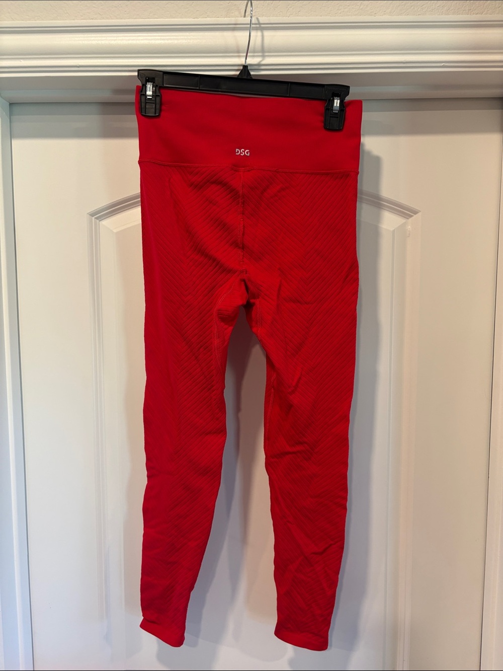 DSG Red Seam-Detail High Waist Leggings for Girls